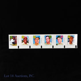 Uncut Strip Of 1969 Topps Decals McCovey Allen