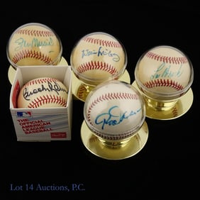 5 Signed HOF'er Signed Baseballs