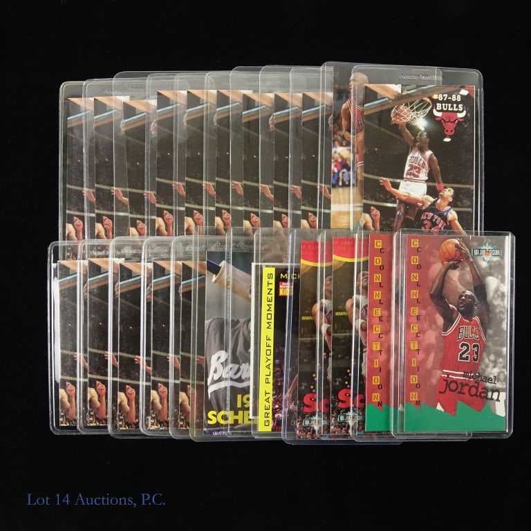Michael Jordan / Scottie Pippen Cards & More: Some interesting pieces in this group. We start with 15 Chicagoland Chevy Dealers pocket schedules for the 1987-1988 season with Michael Jordan on the front. There is also a 1995 Barons pocket schedul