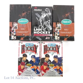 Sealed Boxes of 1991 NHL Hockey Cards (5 Boxes)