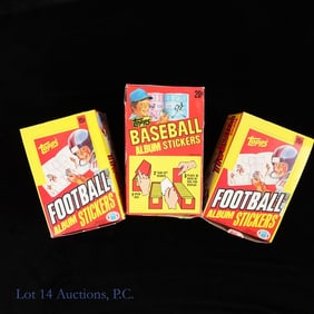 Lot Of Topps Baseball & Football Album Stickers