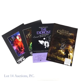 Horror Film Mini-Posters - Autographed (4)