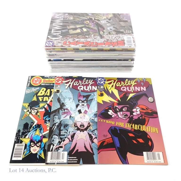 Catwoman, Harley Quinn, Key Issues, DC (+35): Catwoman, Harley Quinn, Etc. Comics, Key Issues DC (+35). Collection of over 35 comic books featuring Harley Quinn, Catwoman, Huntress, Poison Ivy and more. Key Issues: Harley Quinn (2000) #37 & 38 - 