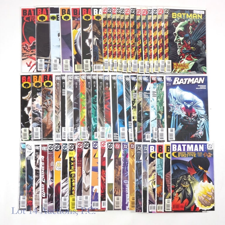 Batman Comics #560-686*, Key Issues, DC (+55): Batman Comic books Ranging #560-686*, Key Issues, DC (+55). Collection of over 55 Batman comic books ranging from #560-686 including many key issues. Some Key Issues included: #608 - Beginning of the 