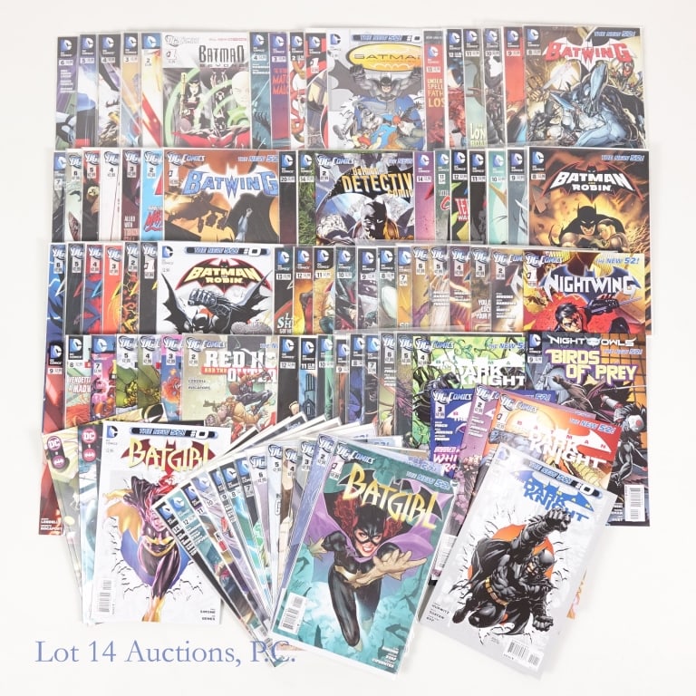 New 52 Batman Related Titles, Key Issues, DC (90+): New 52 Batman Related Titles, Key Issues, DC (90+). Collection of New 52 era Batman related titles including multiple key issues. Some Key Issues included: Batman Brave and the Bold #1 - Anthology of 