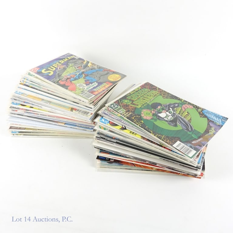 DC Comics Superman & More, Key Issues (+60): DC Comics Superman & More, Key Issues (+60). A collection of over 60 DC comic books, many are superman and the like. Multiple Key Issues include: Superman #330 - Origin of Superman, specifically how h