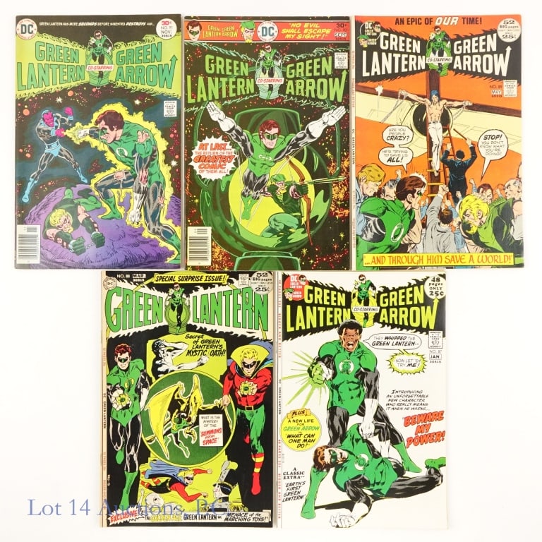 Green Lantern / Green Arrow #87-91 (5): Green Lantern / Green Arrow #87-91 (5). Complete run of Green Lantern co-starring Green Arrow #87-91. Key Issues: #87 - First appearance of John Stewart, second appearance of Guy Gardner; #88 & 89 - N