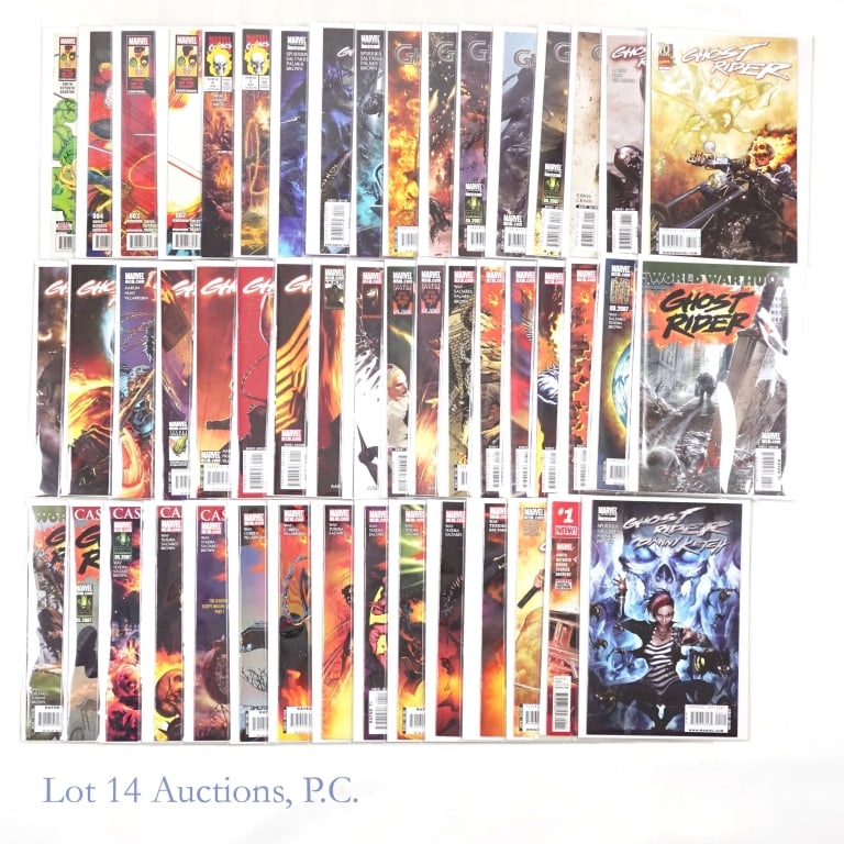 Ghost Rider Comic Books, Key Issues, MARVEL (+45): Ghost Rider Comic Books, Key Issues, MARVEL (+45). Collection of over 45 Ghost Rider comic books including Key Issues and complete runs. Complete Runs: Ghost Rider (2017) #1-5; Ghost Rider Trail of Te