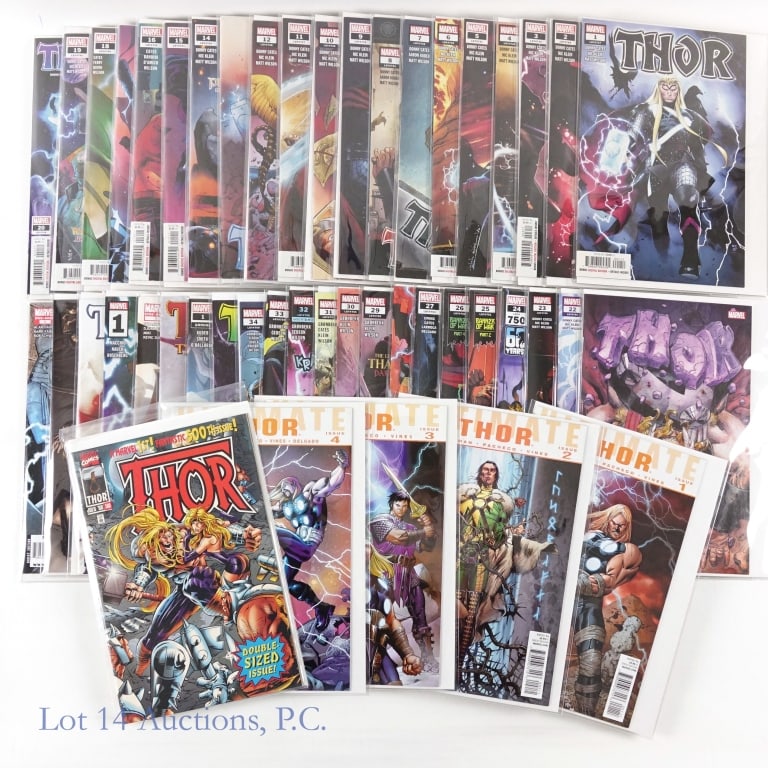 Thor 2020, Ultimate Thor, Key Issues, MARVEL (+40): Thor 2020, Ultimate Thor, Key Issues, MARVEL (+40). Collection of Thor comic books including a complete run of Thor '2020, a complete run of Ultimate Thor and multiple One-Shots and key issues. Some K