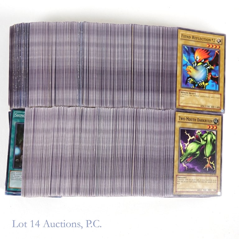 Konami Yu-Gi-Oh! Game Cards (430): 430 Konami Yu-Gi-Oh! game cards. Condition varies. Duplicates are present. Some labeled 1st edition and dated 2020. Some dated 1996.
