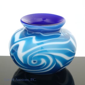 Charles Lotton Miniature Glass Art Vase