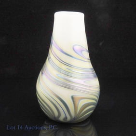 Charles Lotton Miniature Glass Art Vase