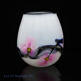 Jeremiah Lotton Glass Art Vase