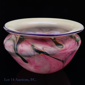 John Lotton Art Glass Bowl 1988