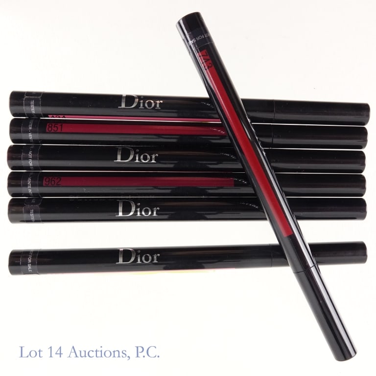 Dior Rouge Ink Lip Liner 1.1ml Various Shades (7): Seven 1.1ml Rouge Dior Ink Lip Liners. The shades are as follows: 434, 434, 742, 770, 777, 851, 962. These are brand new and unopened tester containers.