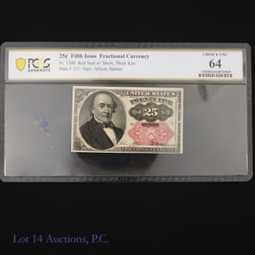 USA 5th Issue 25c Fractional Currency (PCGS CU64)