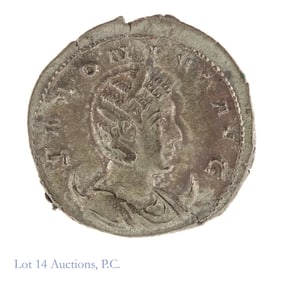 254-268 AD Roman Salonina Silver Anton XF+