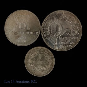 1914 - 1972 Germany Silver Marks (3)