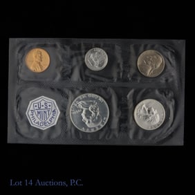 1960 (P) USA 5-Coin Silver Proof Set in OGP