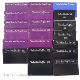 1974-s - 1993-s U.S. Mint Clad Proof Sets (20)