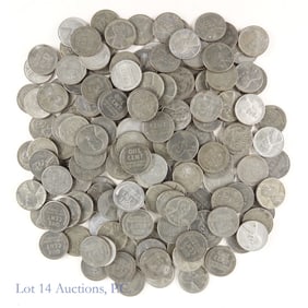 1943 USA Lincoln Steel Wheat Cents (+150)