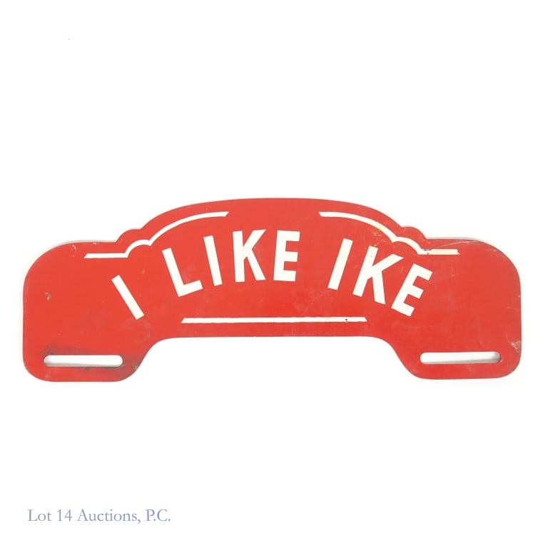 "I Like Ike" 1950s License Plate Topper