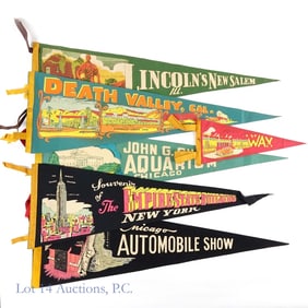 1950s / 1960s Tourism Felt Pennants  (6)