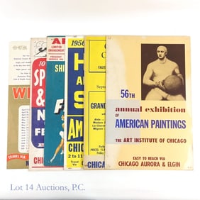 1940s / 1950s Chicago Train Advertisement Posters