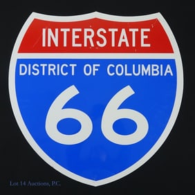District Of Columbia DC I-66 Interstate Sign