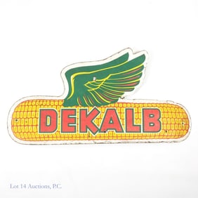 Dekalb Winged Corn Seed Masonite (?) Sign