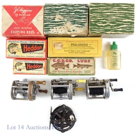 Vintage Fishing Reels (7) And Lures (4)