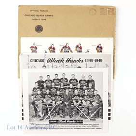 1948-49 Chicago Black Hawks Team Signed Photo +