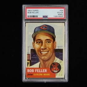 1953 Topps Bob Feller Baseball Card (PSA 4)