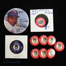 Ron Santo & Billy Williams 1969 Pins (10)