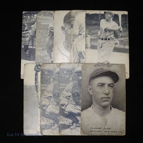 1927 Exhibits Baseball Cards (8) + 1926 ESC Card