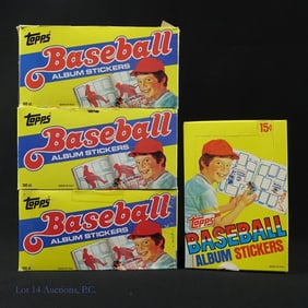 4 Boxes 1983 Topps Baseball Album Stickers