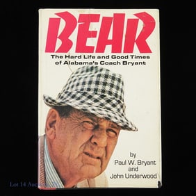 Bear Book Signed by Paul Bear Bryant