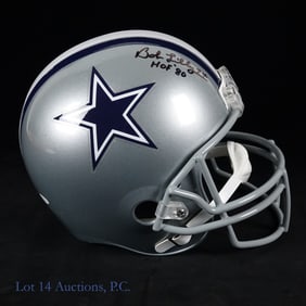Dallas Cowboys Bob Lilly Signed FS Helmet JSA