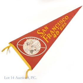 1950s San Francisco 49ers Felt Pennant