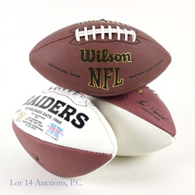 Signed NFL HOF Footballs (3)