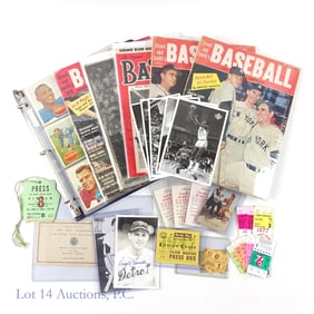 Sports Ephemera + 1960 Football Cards (42)