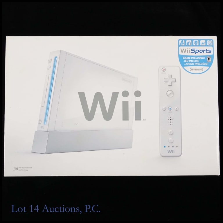 Nintendo Wii Console Wii Sports Bundle NOS: New old stock Nintendo Wii console Wii Sports bundle. See photos for details.