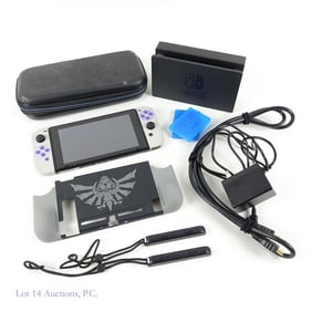 Nintendo Switch with Custom Shell + Accessories