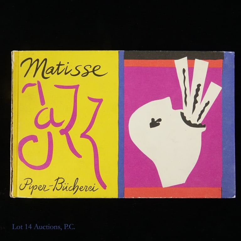 Rare Henri Matisse "Jazz" First Edition, 1957: Rare copy of Henri Matisse's book "Jazz", First Edition 1957. Originally gifted to the members of the Museum of Modern Art in the late 1950s. Includes 15 prints and Matisse's French texts. Tear on the