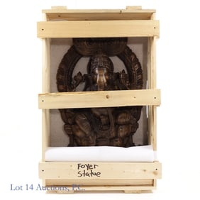 Large Wooden Ganesha Statue