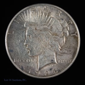 1928-S USA Silver Peace Dollar - Scarce Date