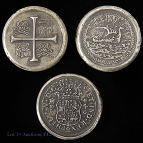 MK Barz 1 Ozt. 99.9% Silver Rounds (3)