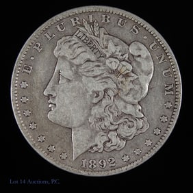 1892-O USA Silver Morgan Dollar, Tougher Date