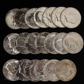 1966 USA Kennedy 40%-Silver 50c Roll (Gem BU)