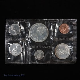 1965 Canada Silver 6-Coin P/L Mint Set